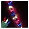 Merry and Light Direct Chain Patriotic Garland Lights - Red, Blue and White - 9' Green Wire